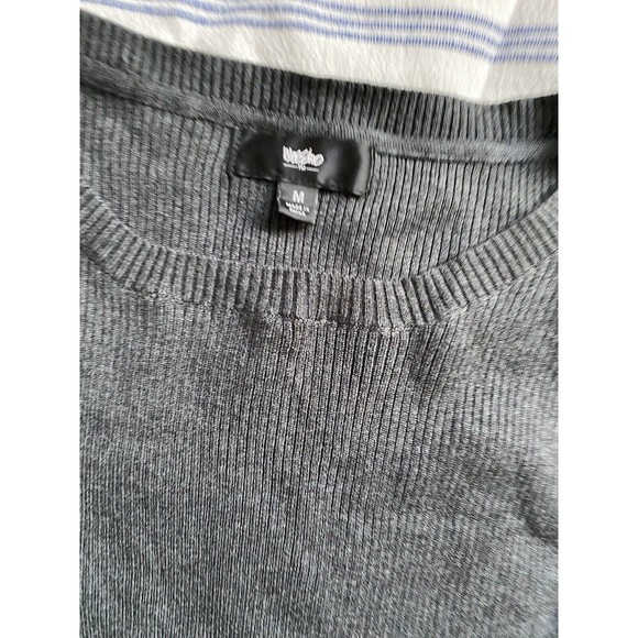 Mossimo Ribbed Sweater Dress, fit and flare, Women’s M Charcoal - Picture 7 of 10